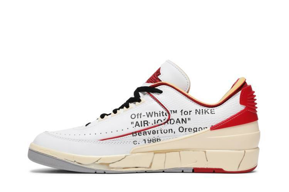 Кроссовки Off-White X Jordan Air Jordan 2 Retro Low Sp "White And Varsity Red"