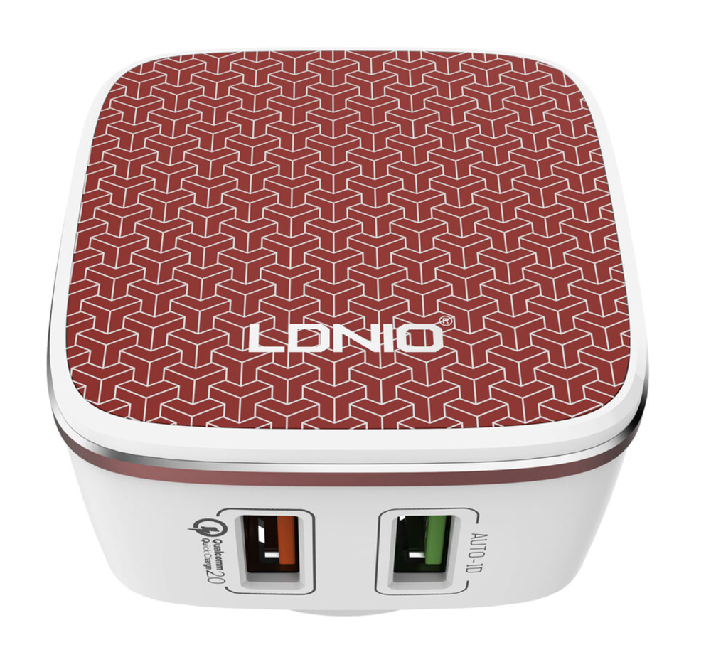 СЗУ 30W с кабелем Type-C 2USB-A QG А2405Q LDNIO