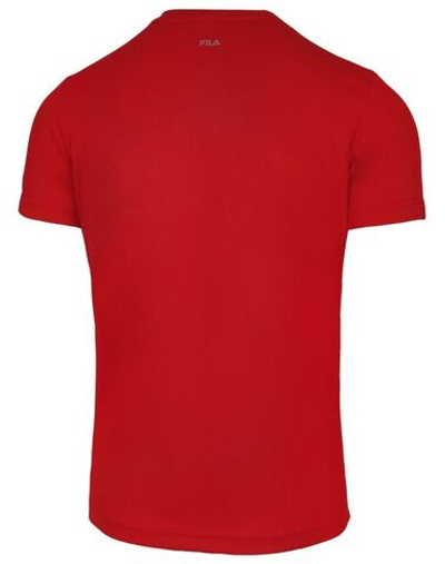 Футболка для мальчика теннисная Fila T-Shirt Logo Kids - fila red