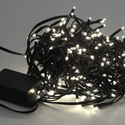 Светодиодная новогодняя гирлянда ЭРА ENIN - GW Нить Мишура 3,9 м зеленый провод теплый свет | Гирлянды