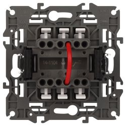 Выключатель ЭРА Elegance 14-1104-16 двойной, 10АХ-250В, титан