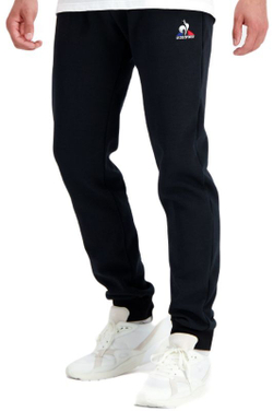 Мужские теннисные штаны Le Coq Sportif ESS Pant Slim N°1 SS23 - black