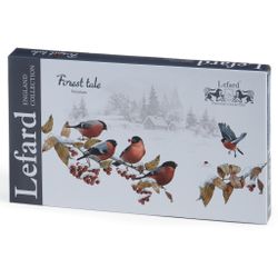 БЛЮДО LEFARD "ЛЕСНАЯ СКАЗКА" 25,5 СМ ПРЯМОУГ. СНЕГИРИ (КОР=24ШТ.)