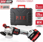 Угловая шлифмашина аккумуляторная P.I.T. PWS20H-125D/1