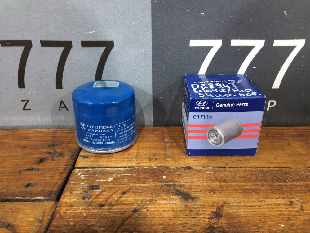 Фильтр маслянный Hyundai Kia Solaris Rio  Новое Оригинал 2630035504