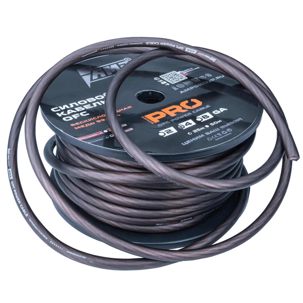 Силовой кабель Extremely flexible AMP PRO 4Ga