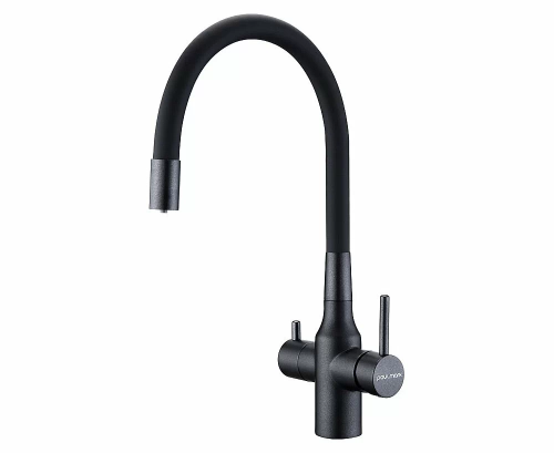 Смеситель для кухни Paulmark Salix Sa213419-BLM черный