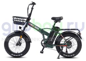 Электровелосипед WHITE SIBERIA SLAV PRO 1000W 48V/13A Elki Green (зеленый) фото  4