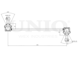 Стойка стабилизатора задняя UNIO SSP-50092