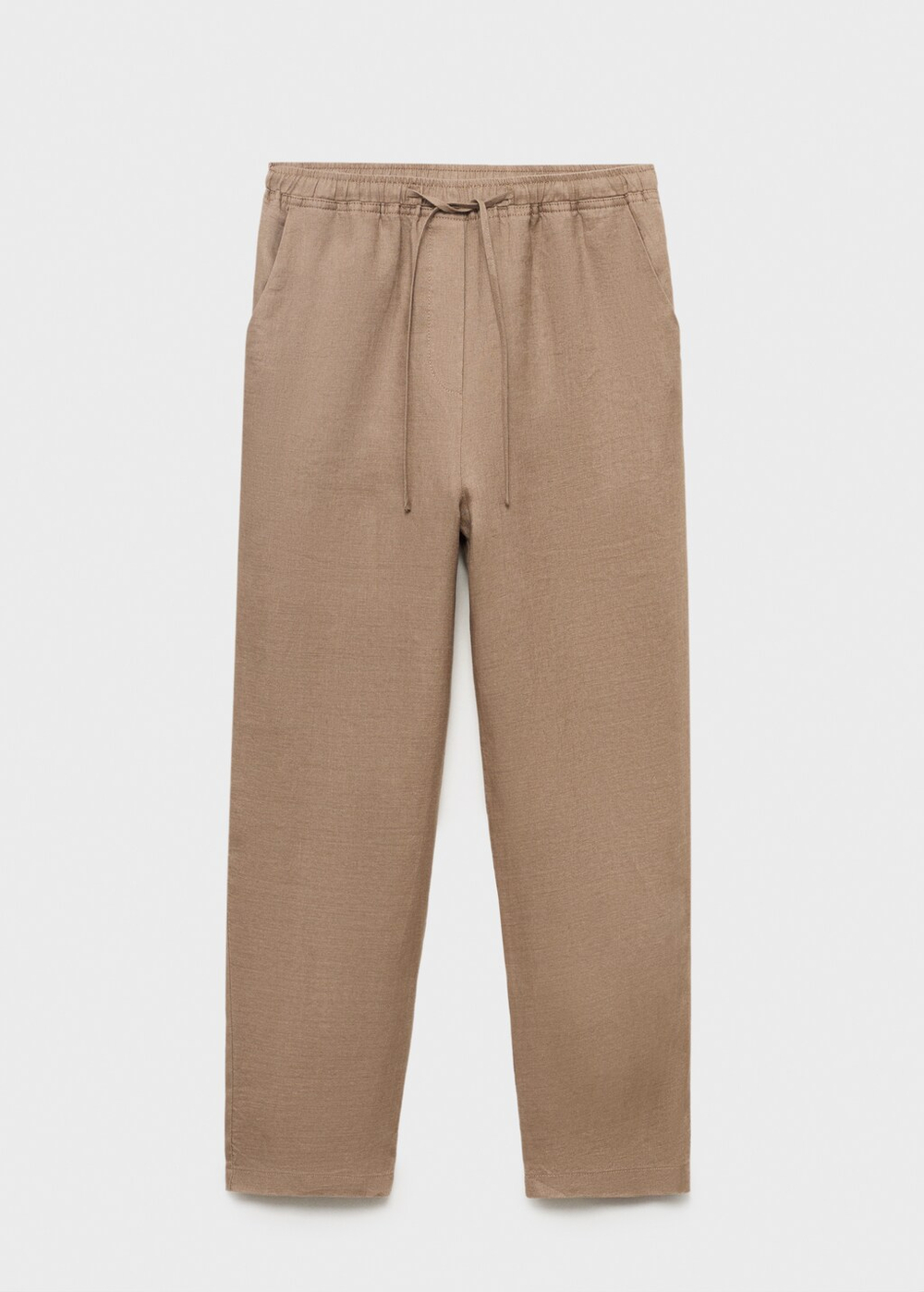 Брюки изо льна со шнурком