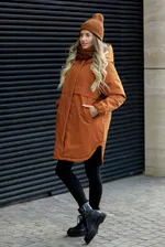 Парка ko-ko-ko Утепленная женская горчично-терракотовая