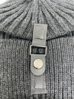 Шапка с отворотом конвертом на флисе