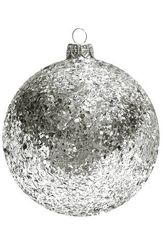 Шар пластиковый Серпантин, 150 мм., 1 шт., серебро, ПромЕлка (ШИПЛС-150Silver)