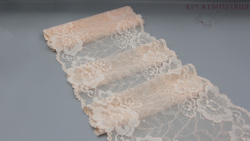 Эластичное кружево, 20,5 см, персик (Арт: EK-2307), м