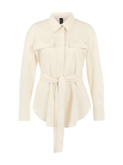 Marc Cain Рубашка из льна с поясом