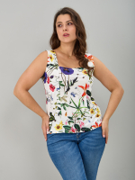 Майка М-040/молоко-полевыецветы