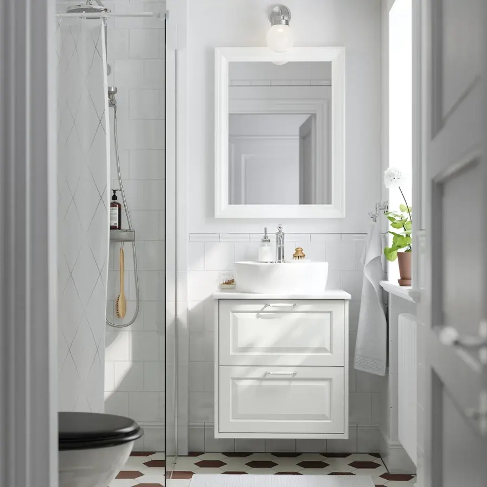 Тумба для ванной - TÄNNFORSEN / TÖRNVIKEN / TАNNFORSEN / TОRNVIKEN IKEA/ ТАНФФОРСЕН/ТОРНВИКЕН ИКЕА, 79х62 см, белый