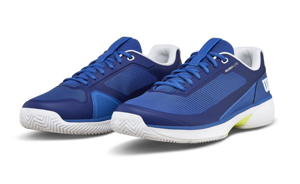 Теннисные кроссовки Wilson Rush Lite 5 - deja vu blue/white/safety yellow