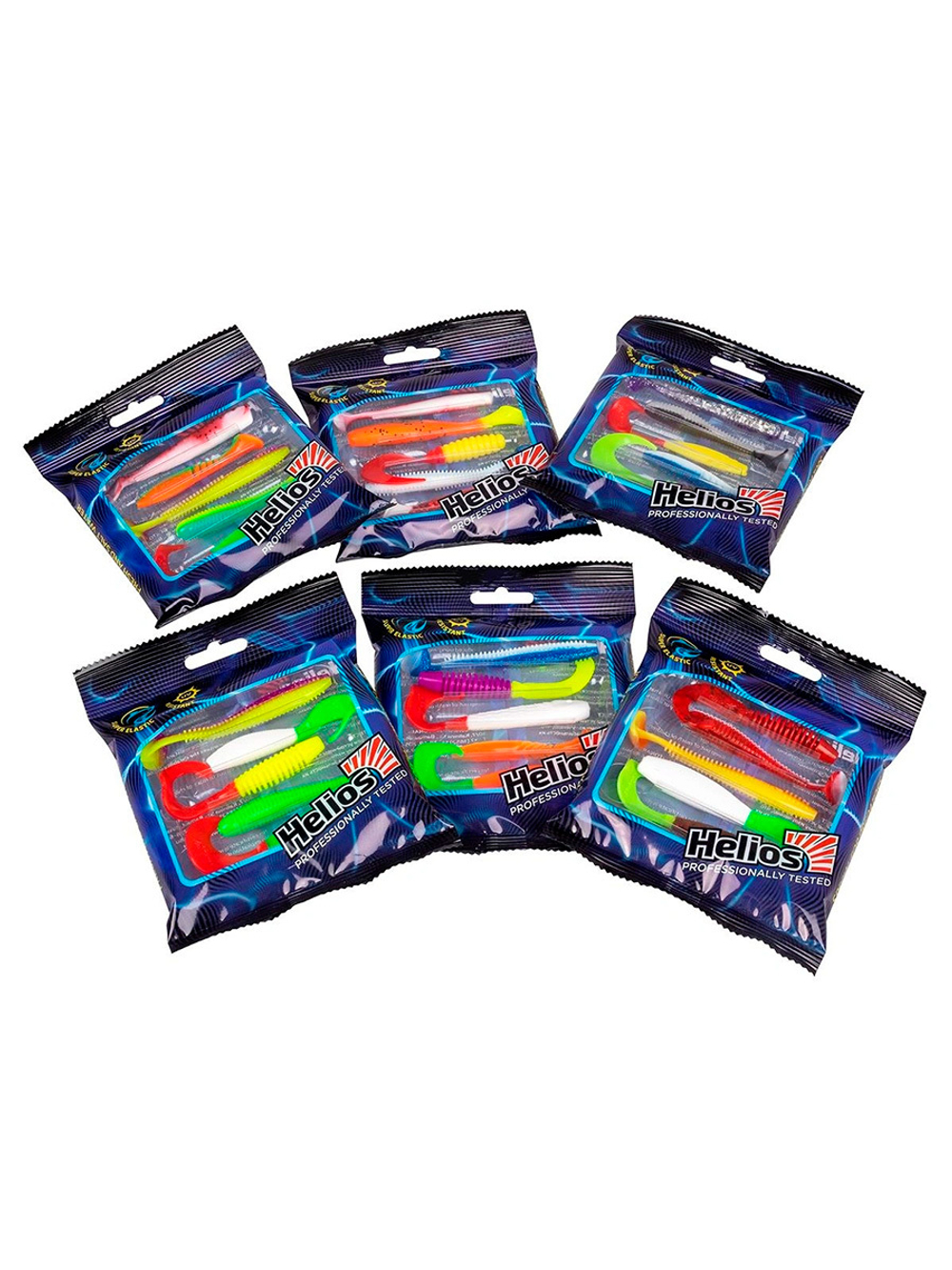 Набор приманок Helios Хищник. Озеро 5шт/упак SET#1 (HS-PPL-SET1)