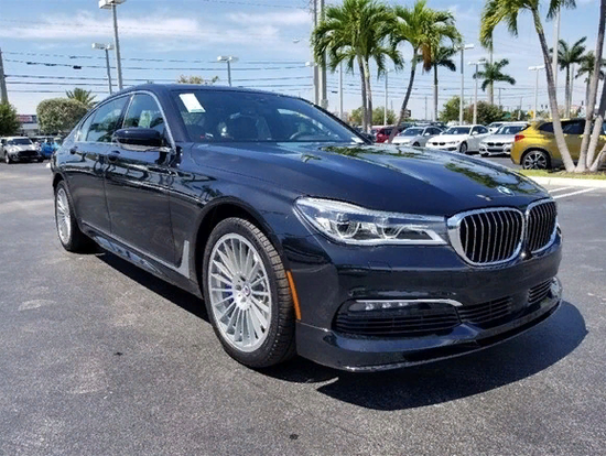 Юбка переднего бампера Альпина для BMW 7 G11 G12 2015