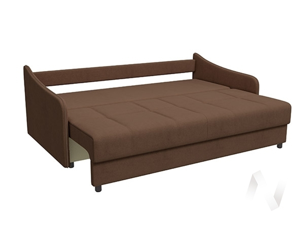 Диван прямой Манхеттен 3 (БД) LUMA 11 (коричневый)
