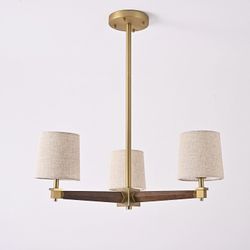 Люстра на штанге Imperiumloft Jorgenson Beige/Dark wood STAVRA01