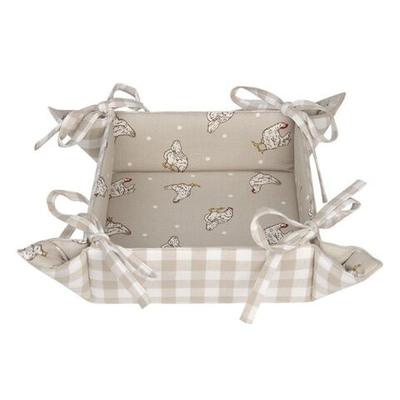 Корзинка для хлеба "Курочки" 35х35х8см