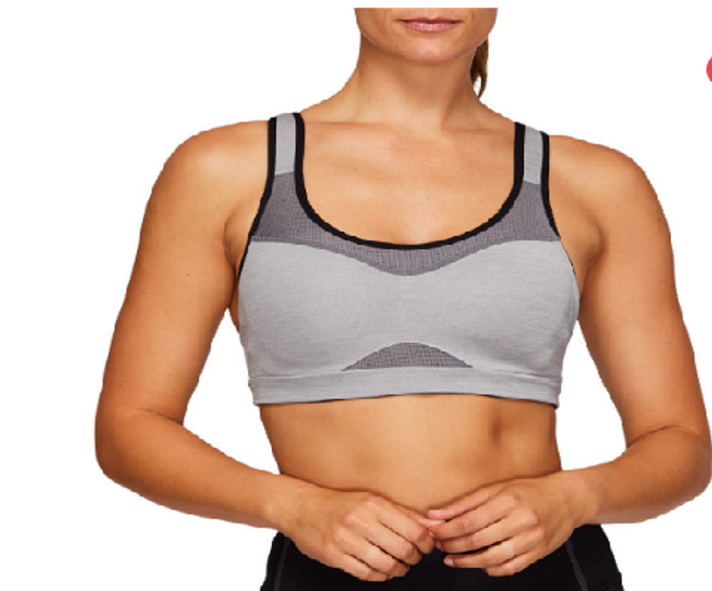 ASICS, ADJUST BRA SPORTS TOP, Dark Grey Heather, WOMEN, XL