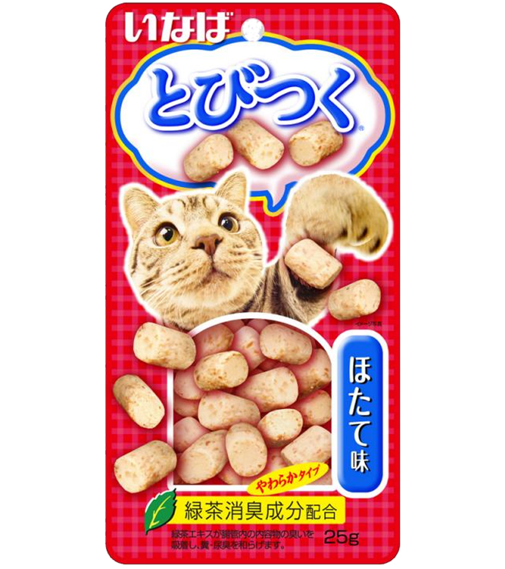 Inaba Tobitsuko Запеченое лакомство со вкусом морского гребешка 25гр.