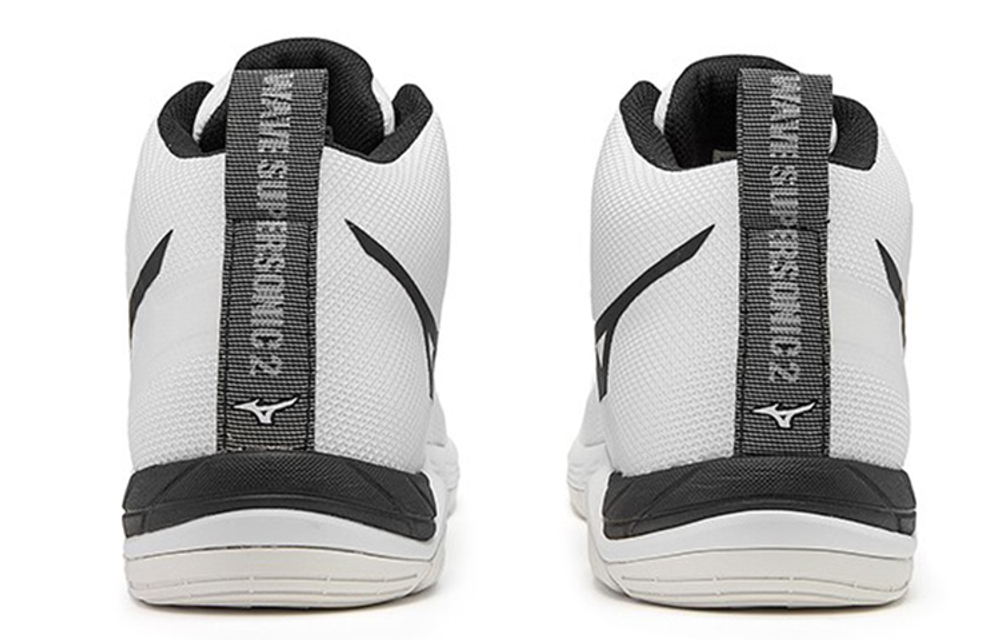 Mizuno Wave Super Sonic 2 Mid "White Black"