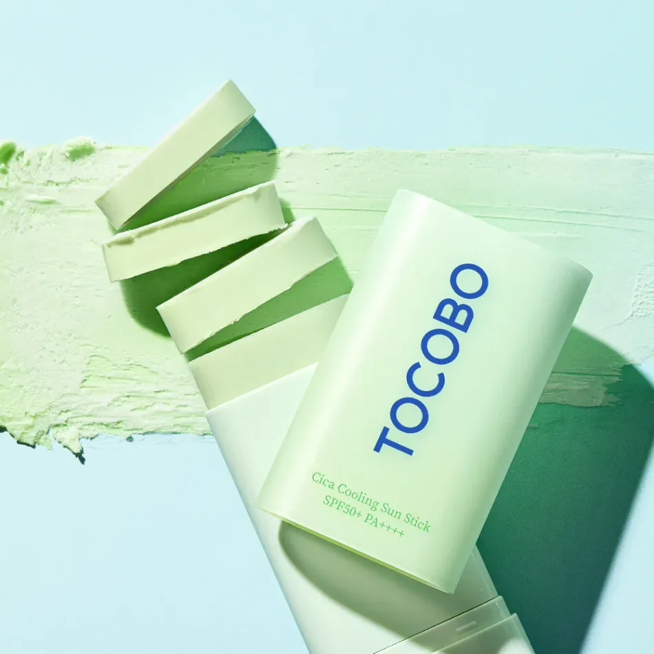 Успокаивающий солнцезащитный стик Tocobo Cica Cooling Sun Stick SPF50+ PA++++