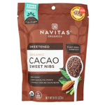 Navitas Organics, органические сладкие ядра какао-боба, 227 г (8 унций)