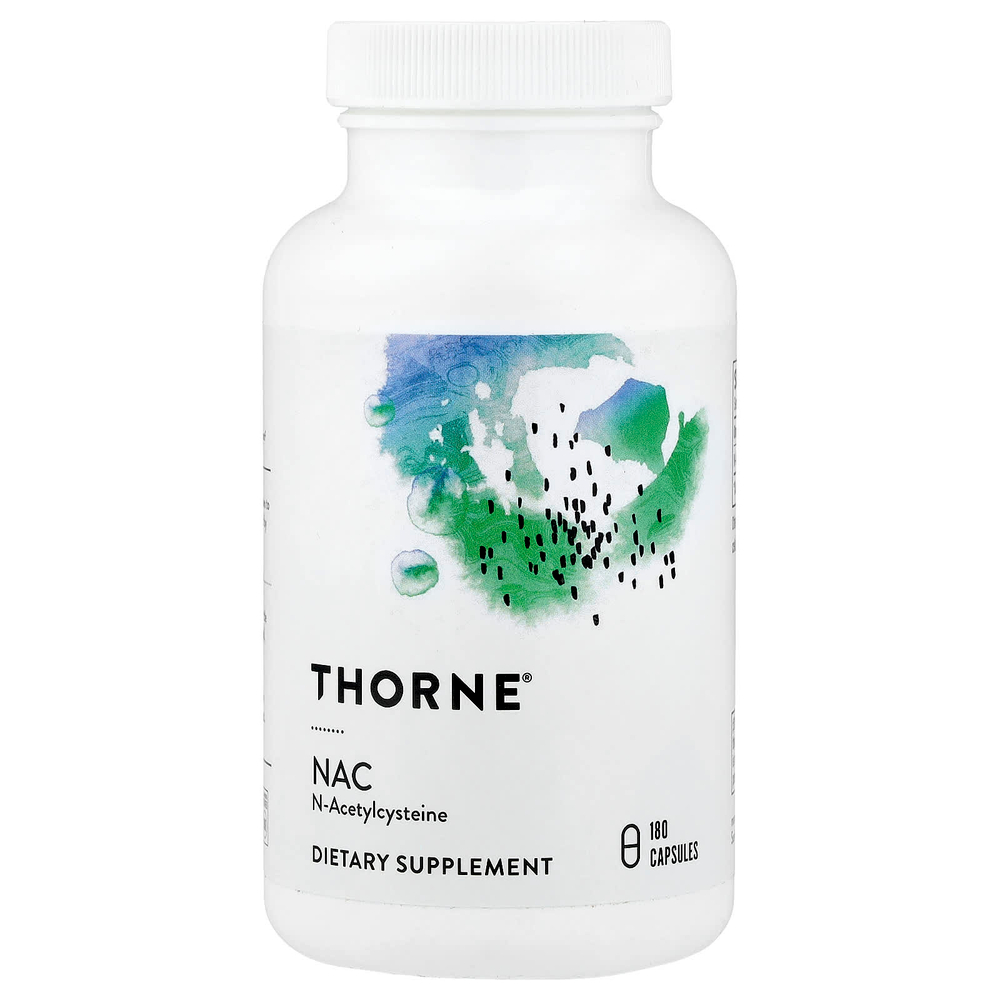 Thorne, NAC, 180 капсул (500 мг в 1 капсуле)
