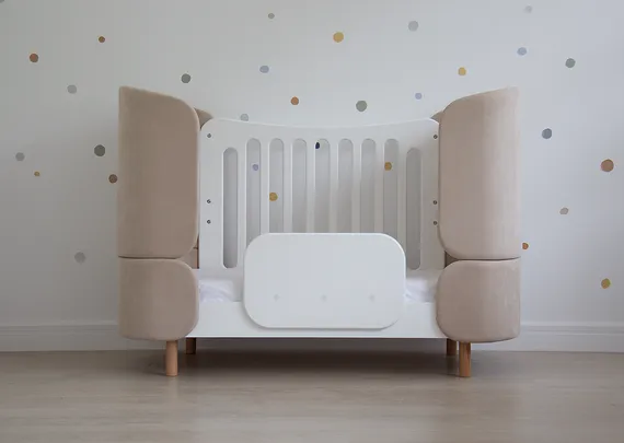 Защитный бортик для кровати KIDI soft (белый)