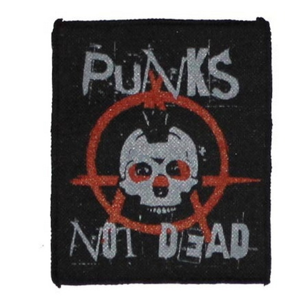 Нашивка Punks Not Dead - Анархия череп