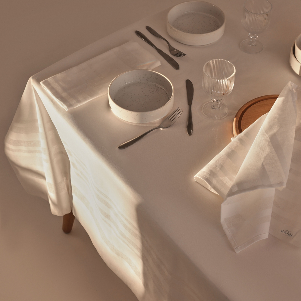 Скатерть Фиеста 176х300см, лен 48%, хл 52%, 206 гр/м2