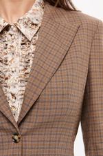 1942 Жакет женский (коричневый клетка)