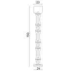 Торшер Divinare VOLTURN 1243/17 PN-45