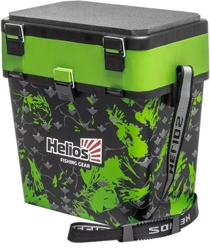 Ящик рыболовный зимний Helios SHARK двухсекционный (19л)