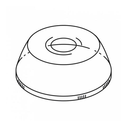 Крышка купольная с отверстием для стаканов арт.81210569, прозрачная, d 9,5 см, РЕТ, 100