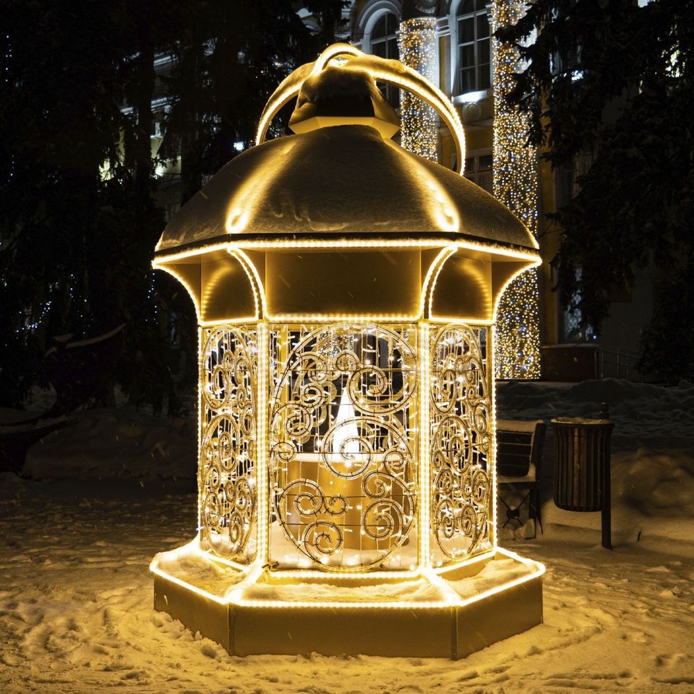 Светодиодная конструкция "Фонарь" Теплый свет