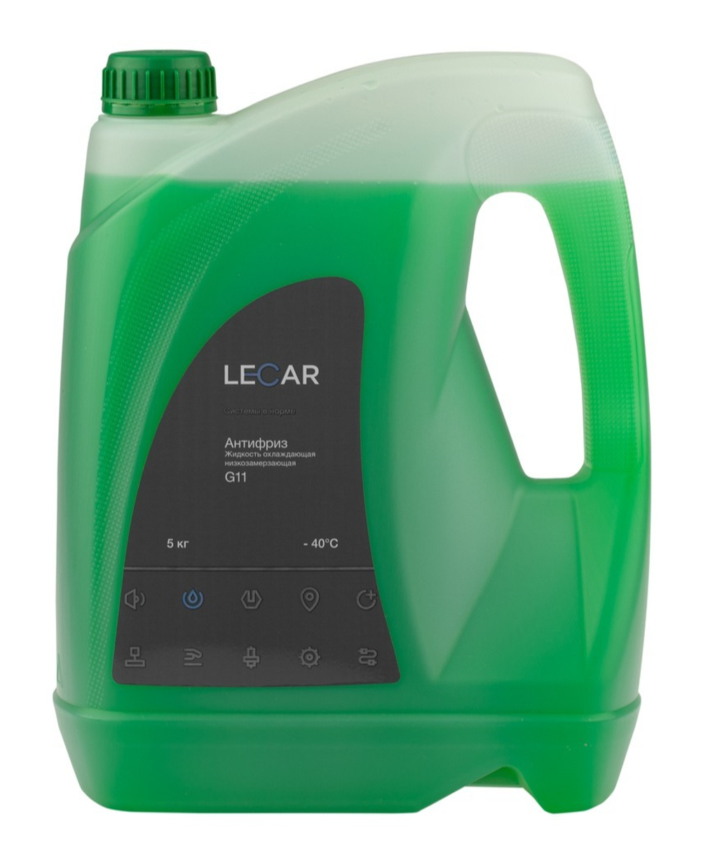 Антифриз Lecar зеленый G11 5 кг