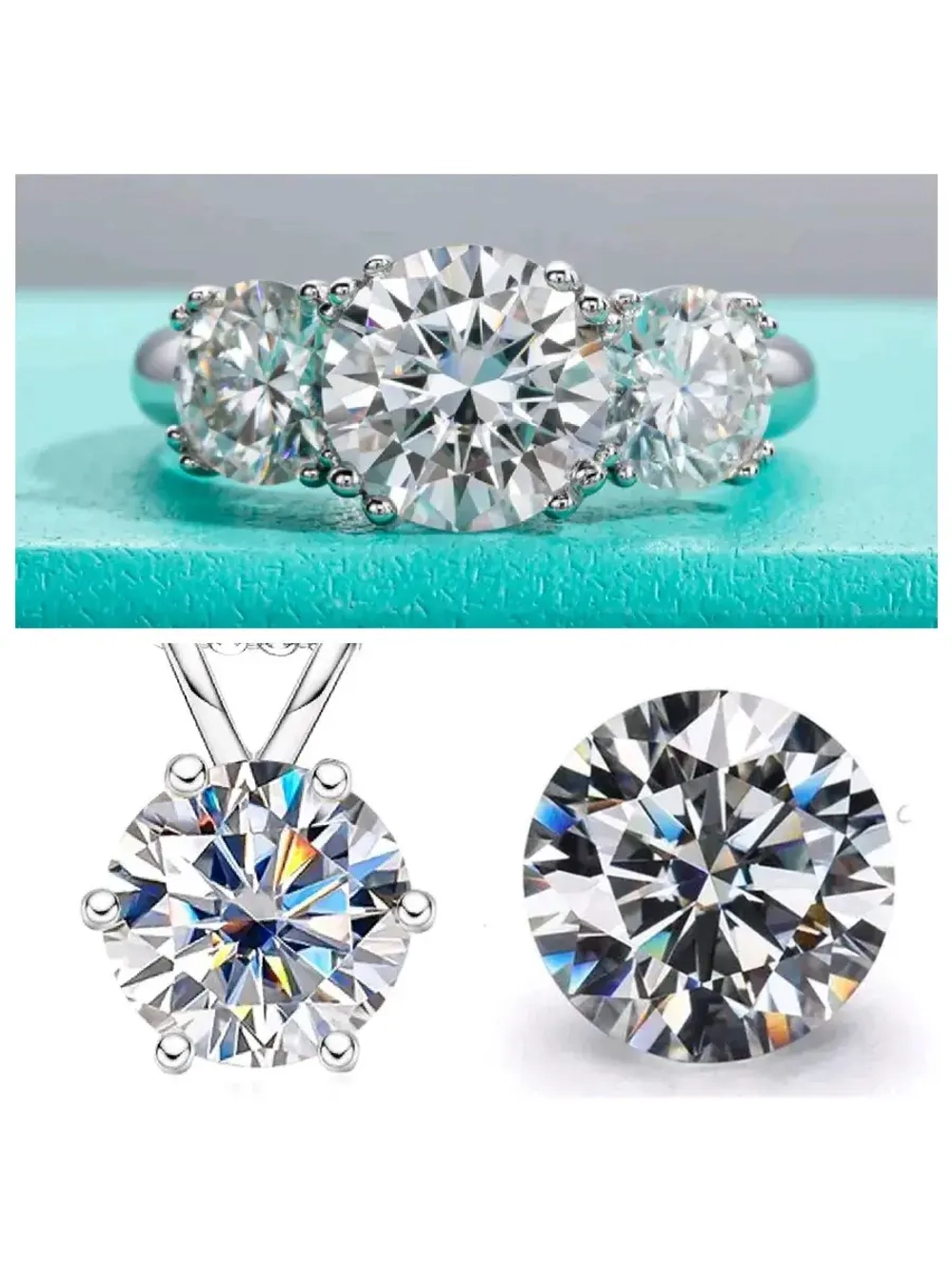 Муассанит 1 карат (6.5мм)