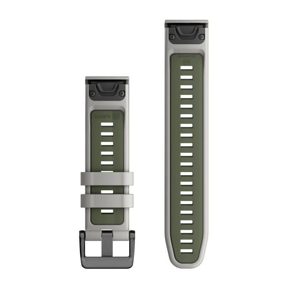 Quickfit 22 watch band  for gray/moss silicone