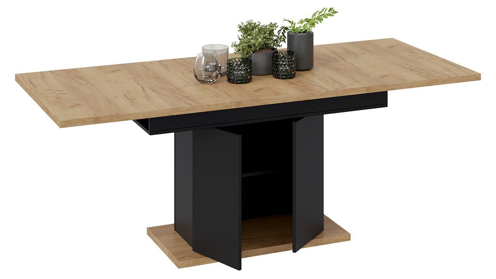 Стол кухонный обеденный раздвижной Белый, Дюна_32, 85х150,4х77 см