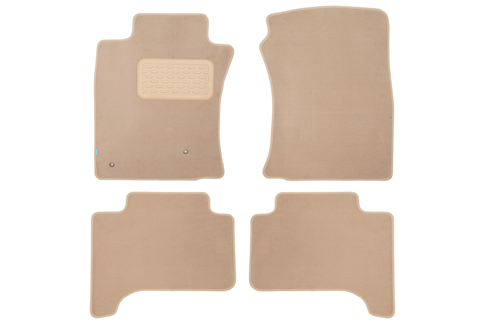 Коврики в салон Klever Premium TOYOTA Land Cruiser 120 Prado АКПП 2002-2007, 2007-2009, внедорожник , 4 шт. (текстиль, бежевые) Klever.KLEVER04480122112KH