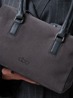 Замшевая сумка DBR 31333 серый замок велюр