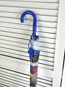 Зонт детский Гоночные машинки 48,5 см синий (202002036-2)