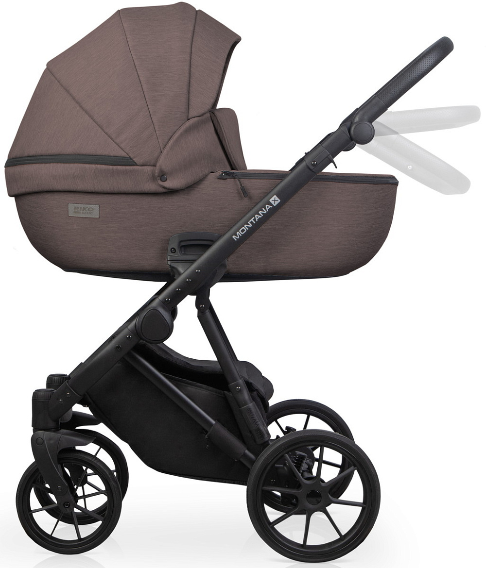 Детская коляска Riko Basic Montana X 2 в 1 01 коричневый