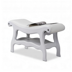 Скамья Сорренто 2 Орех Айс Белая